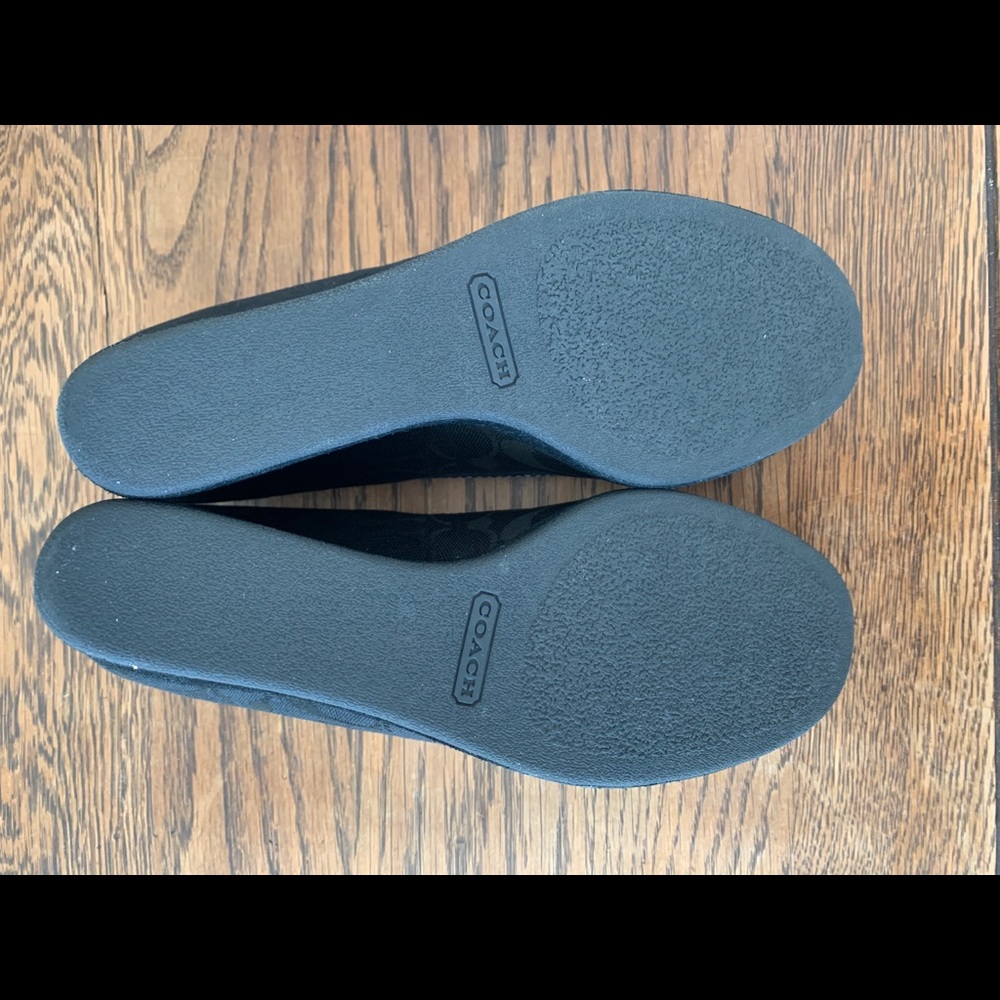 Coach Issy signature fabric/suede wedge heels - Picture 4 of 4